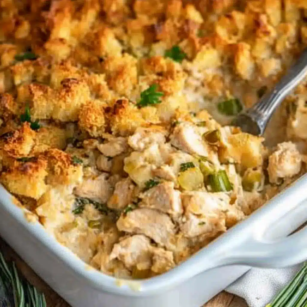 Chicken & Stuffing Casserole
