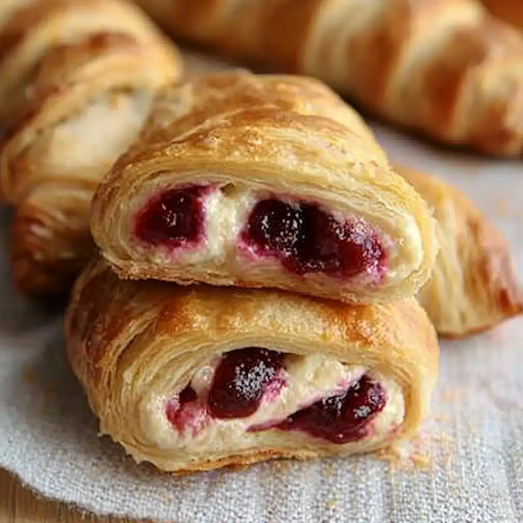 Cranberry Cream Cheese Crescent Bites