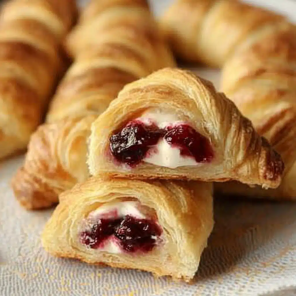 Cranberry Cream Cheese Crescent Bites