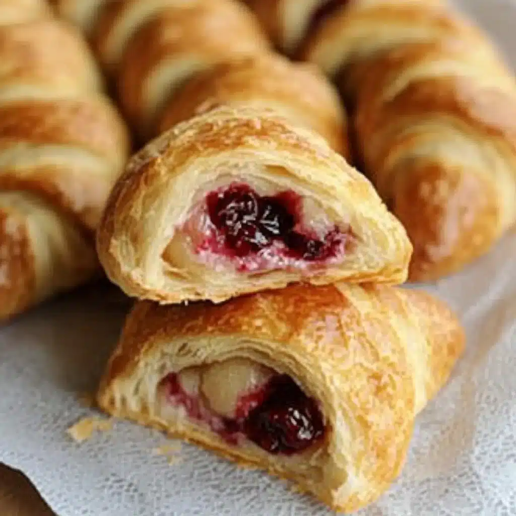 Cranberry Cream Cheese Crescent Bites