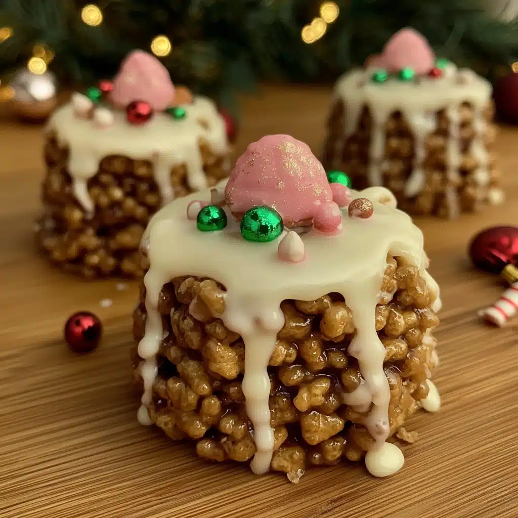Rice Krispie Christmas Puddings