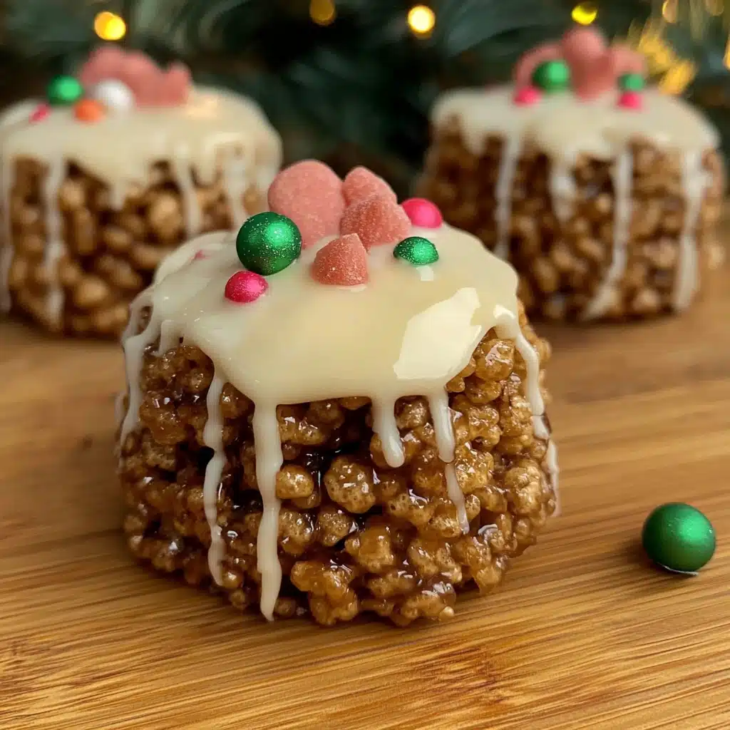 Rice Krispie Christmas Puddings
