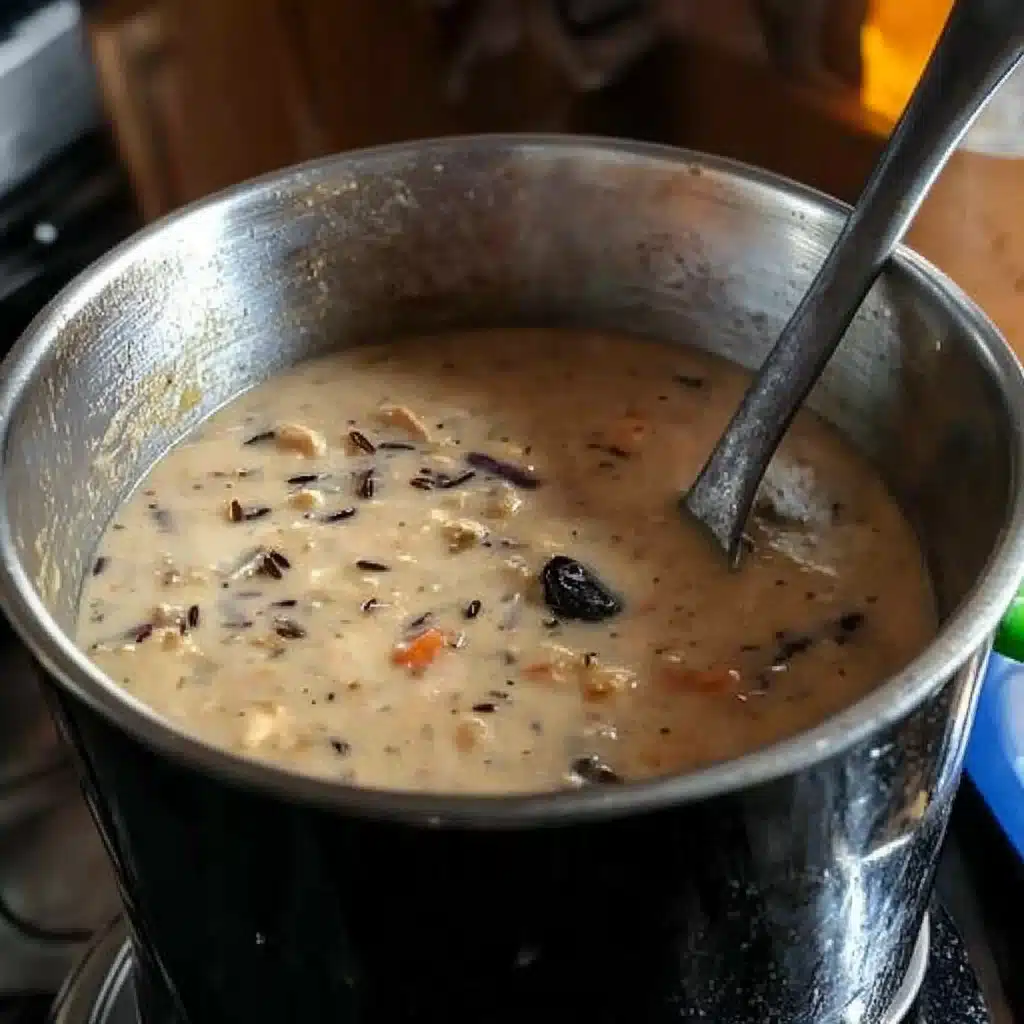 Creamy Mushroom Chicken and Wild Rice Soup