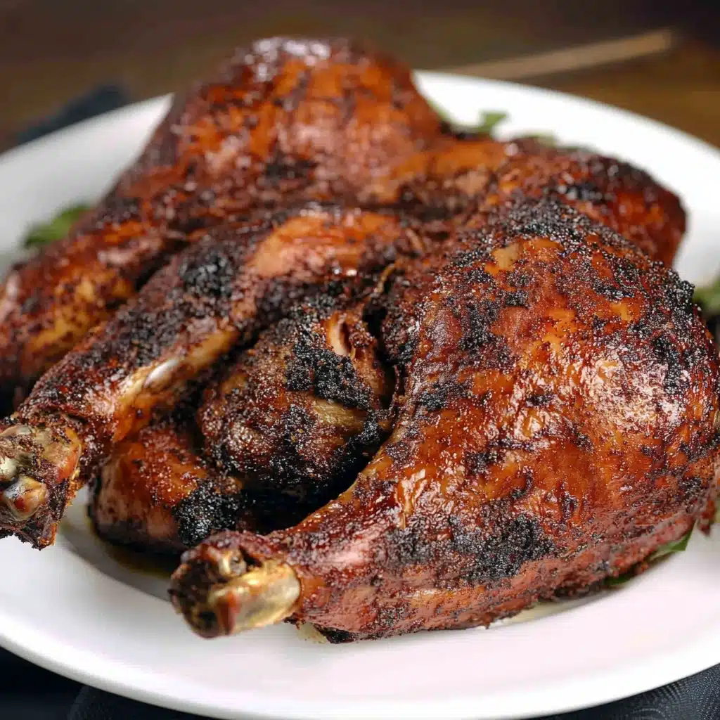 Sage-Rubbed Spatchcocked Smoked Turkey