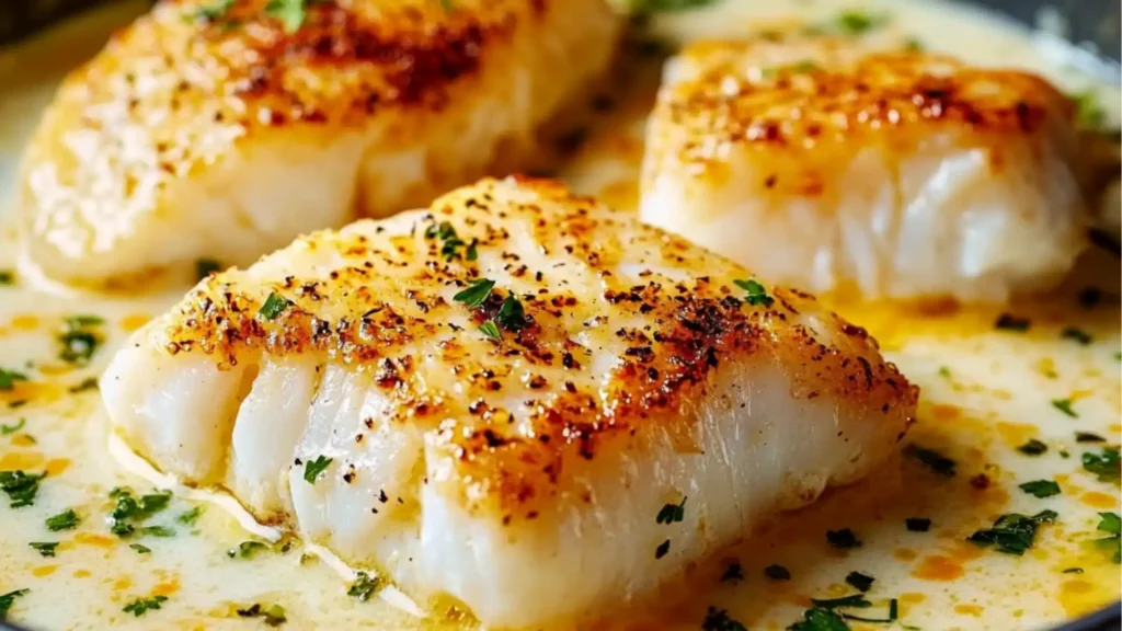 Image for Tasty Baked Cod in Coconut Lemon Cream Sauce