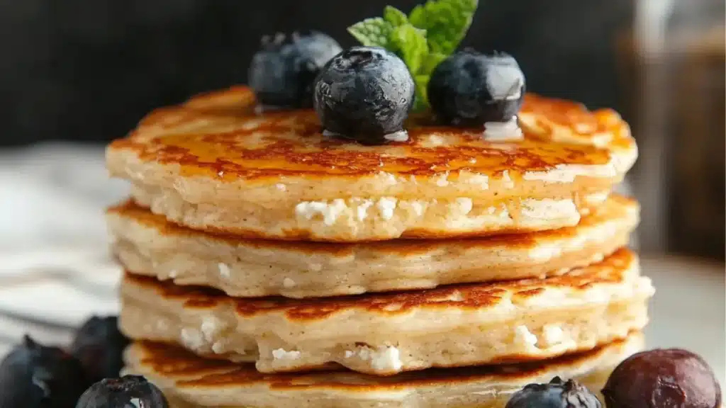 a stack of pancakes sitting on top of a plate