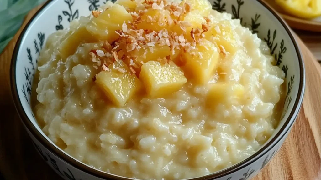 This pineapple rice pudding is creamy, sweet, and easy—perfect for homemade pudding lovers and tropical dessert fans.