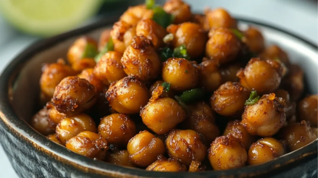 Chili Lime Roasted Chickpeas