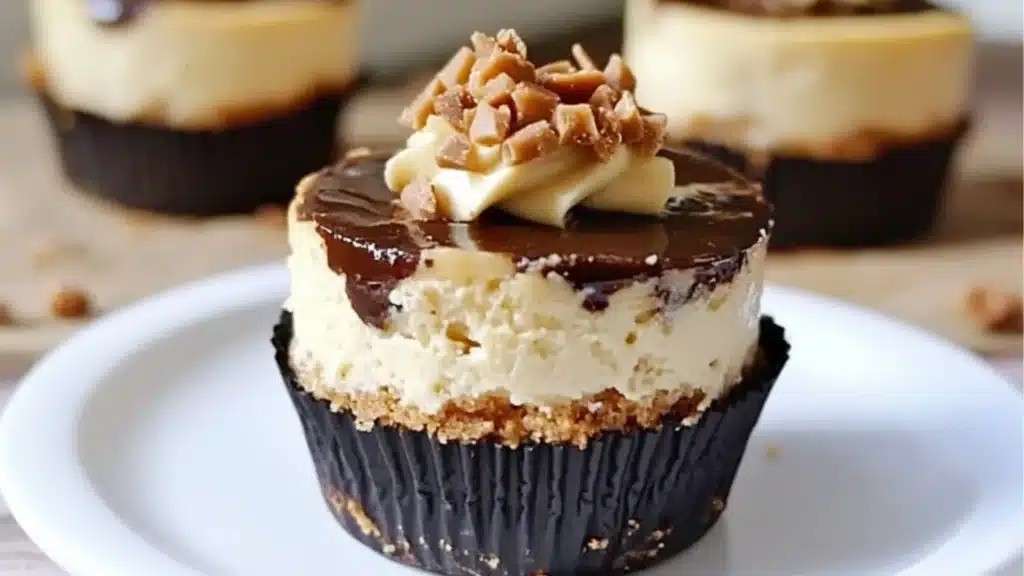 No Bake Peanut Butter Cottage Cheese Cheesecake Cups