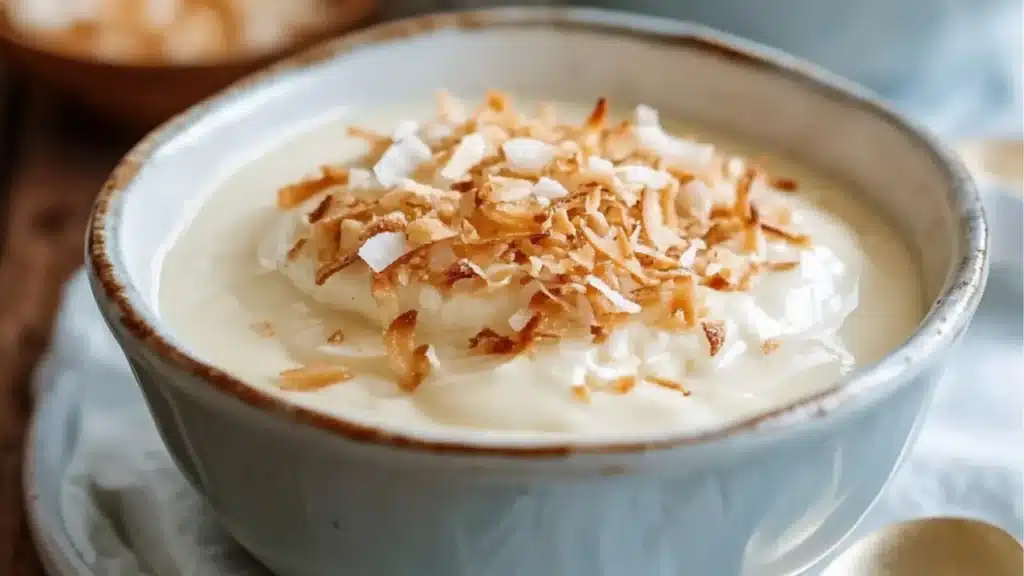 Toasted Coconut Cream Pudding