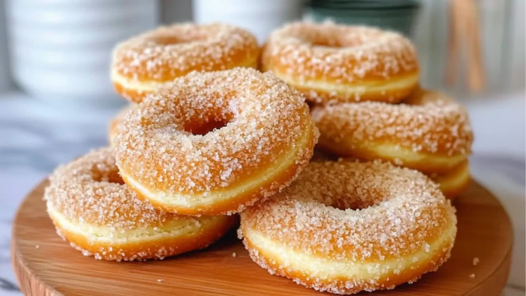 there are many doughnuts on this plate