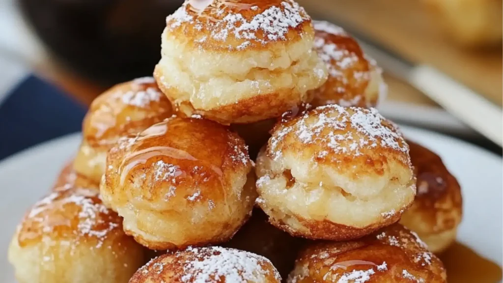 how to make maple pancake poppers