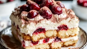 the cover of cherry amarettoo tirami is stacked on top of each other