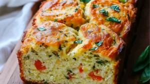 savory caprese bread recipe collage