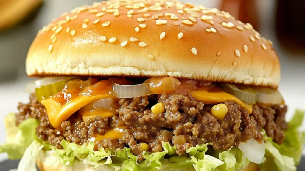 the big mac sloppy joes recipe with mcdonald's secret sauce copy - up