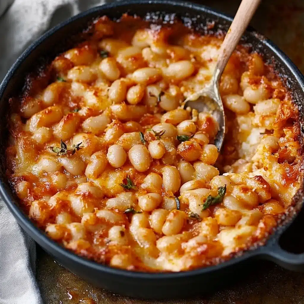 Cheesy White Bean Tomato Bake