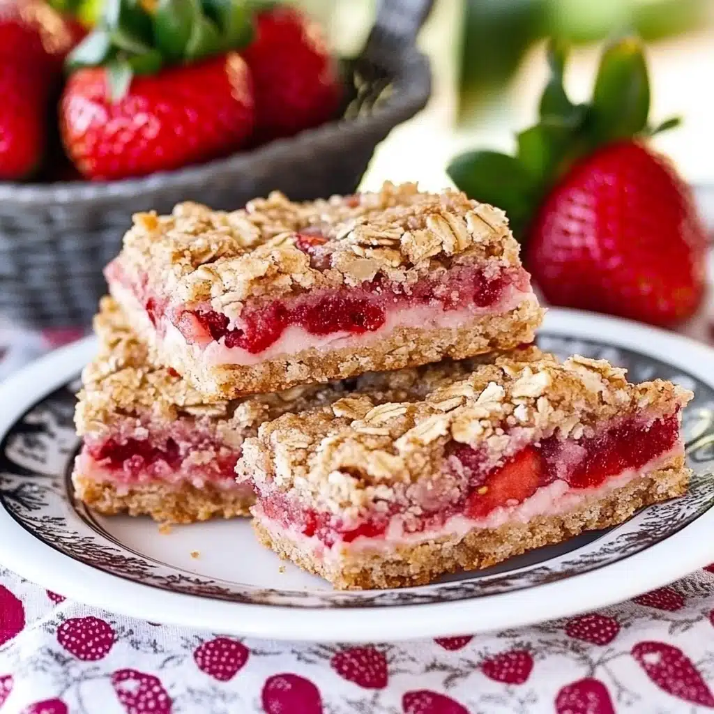 Strawberry Oatmeal Bars