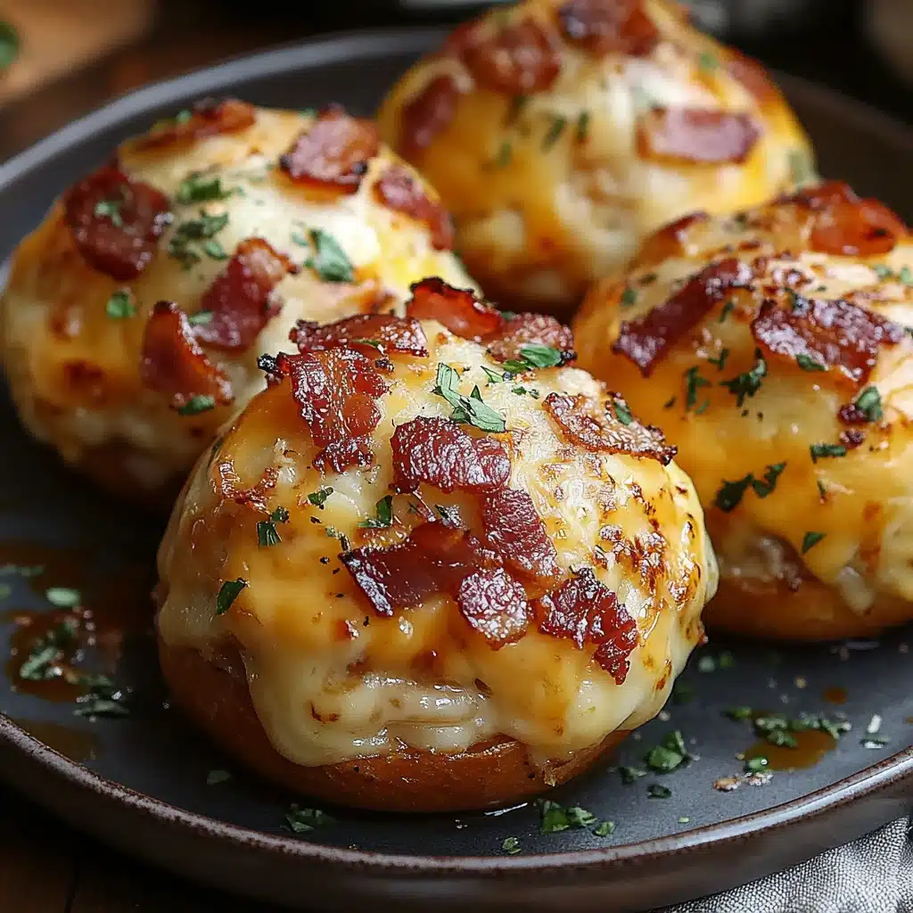 Baked Bacon Stuffed Cheese Bombs