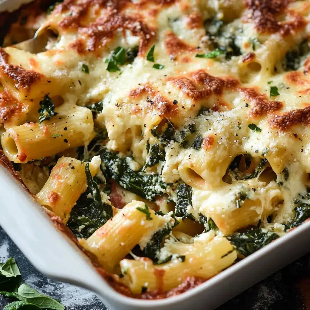 Baked Rigatoni with Spinach and Ricotta