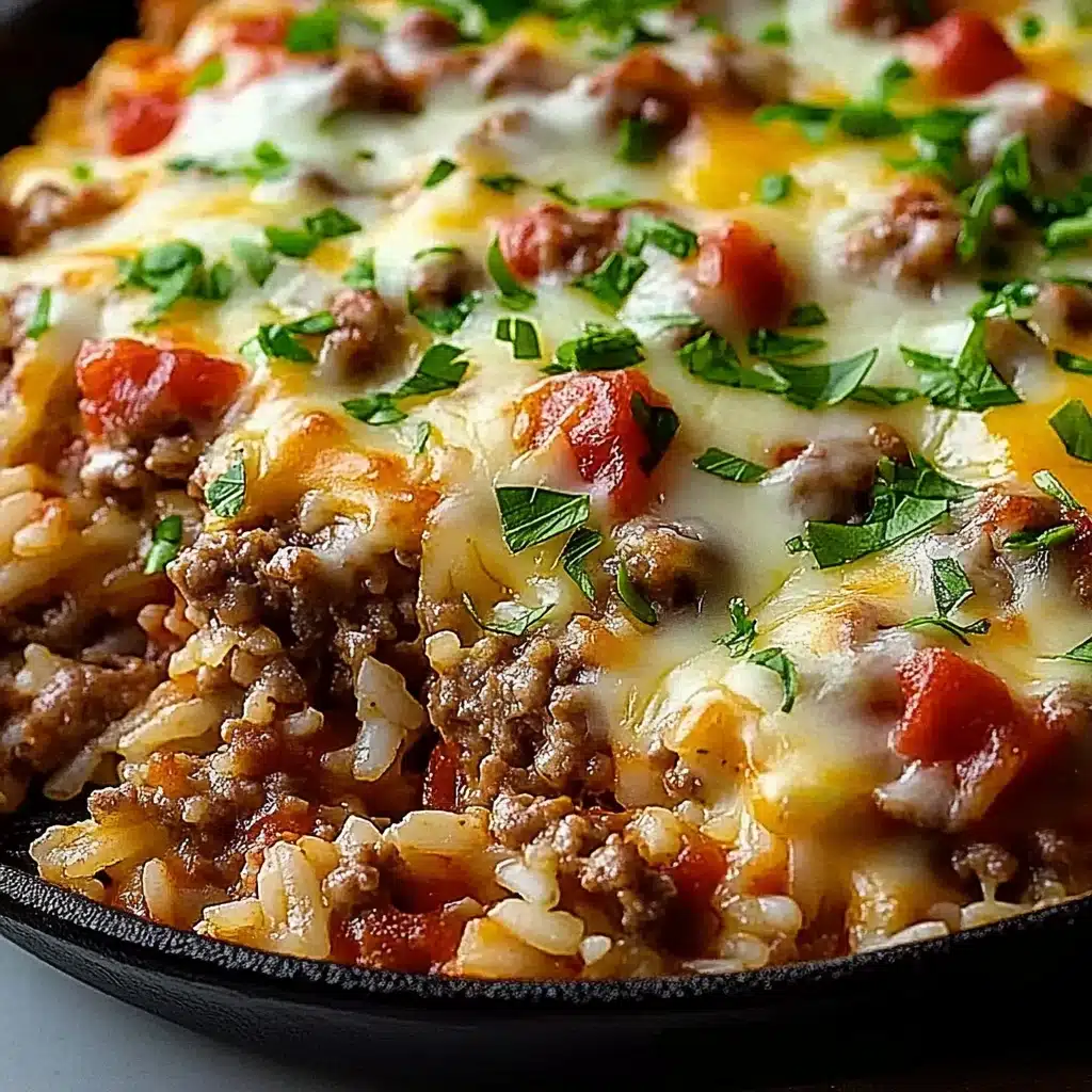 Cheesy Hamburger Rice Casserole