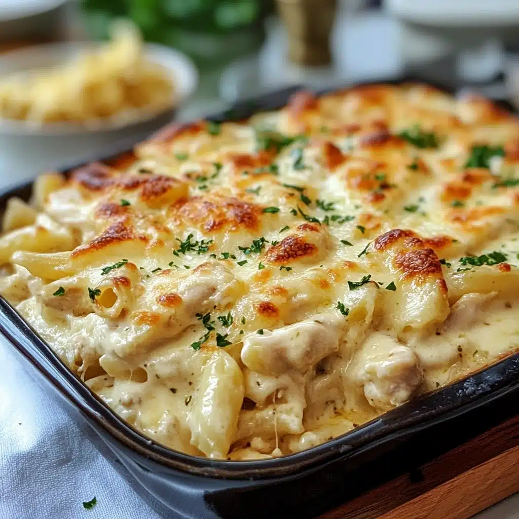 Chicken Alfredo Bake