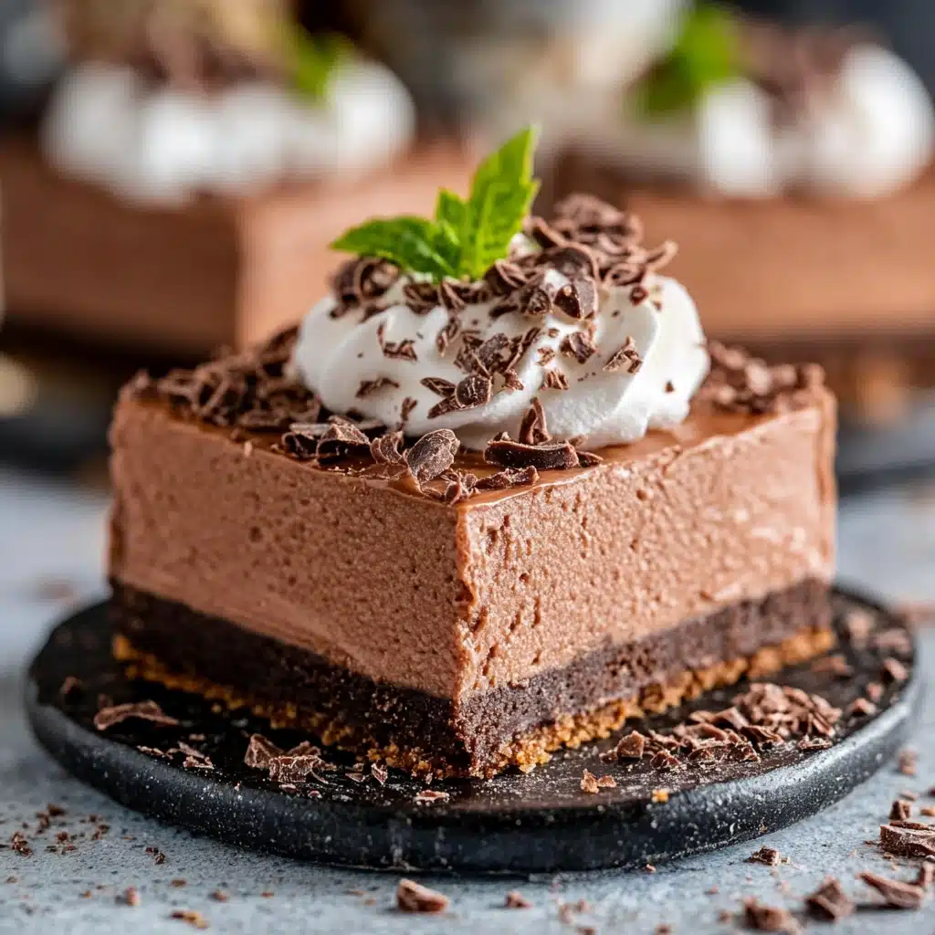 Death-By-Chocolate No Bake Cheesecake Bars