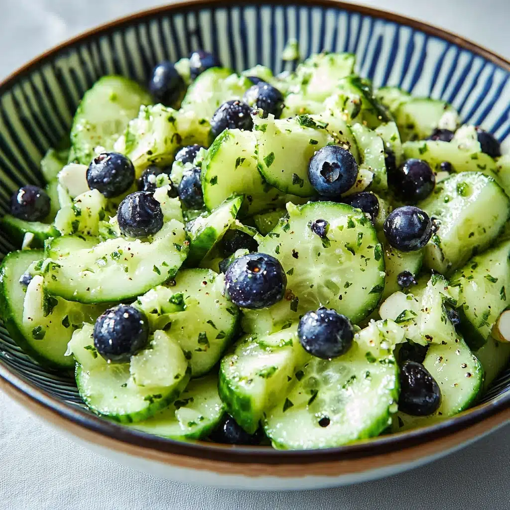 Cucumber Blueberry Salad
