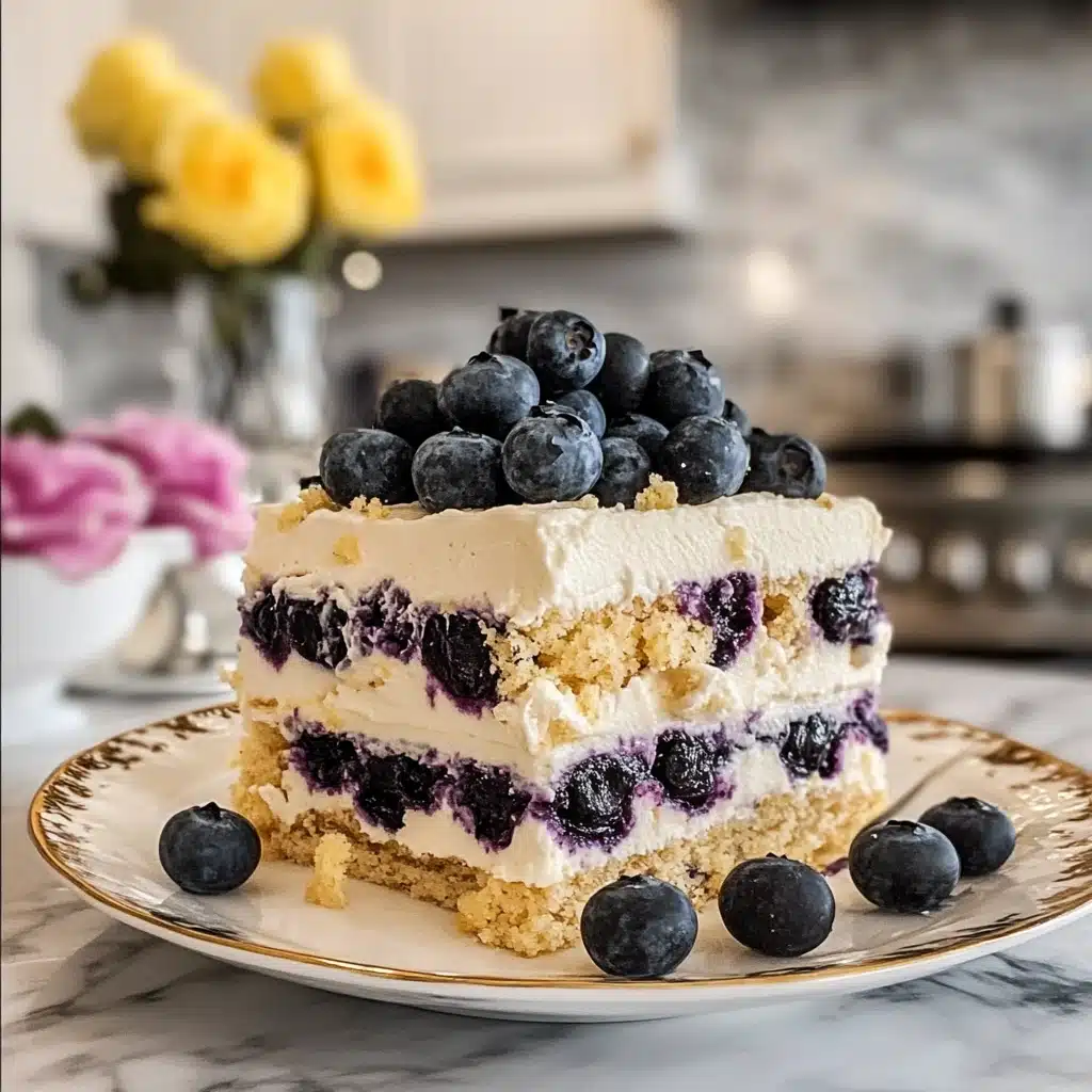 Lemon Blueberry Icebox Cake