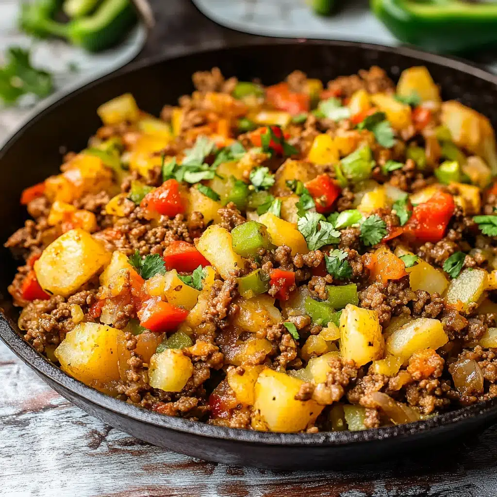 Mexican Ground Beef and Potato Skillet