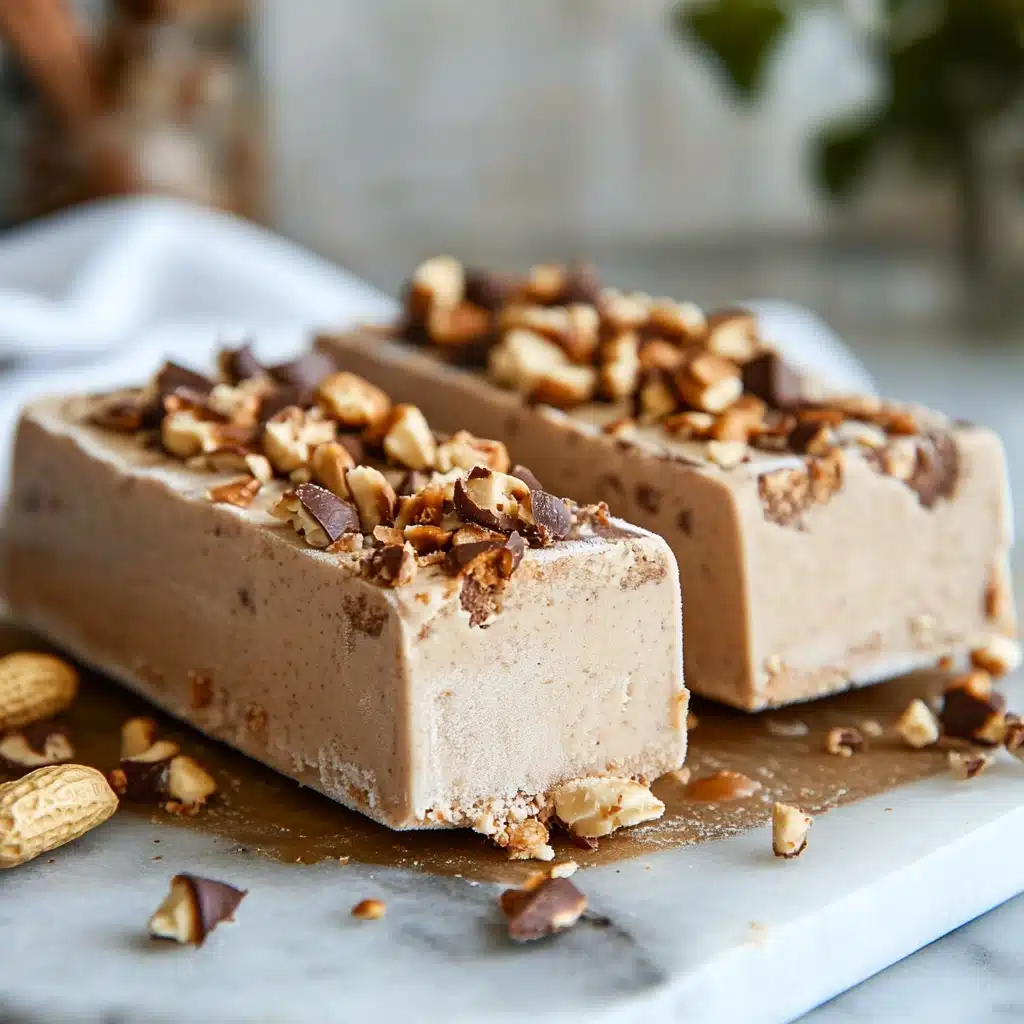 Peanut Butter Frozen Yogurt Bars
