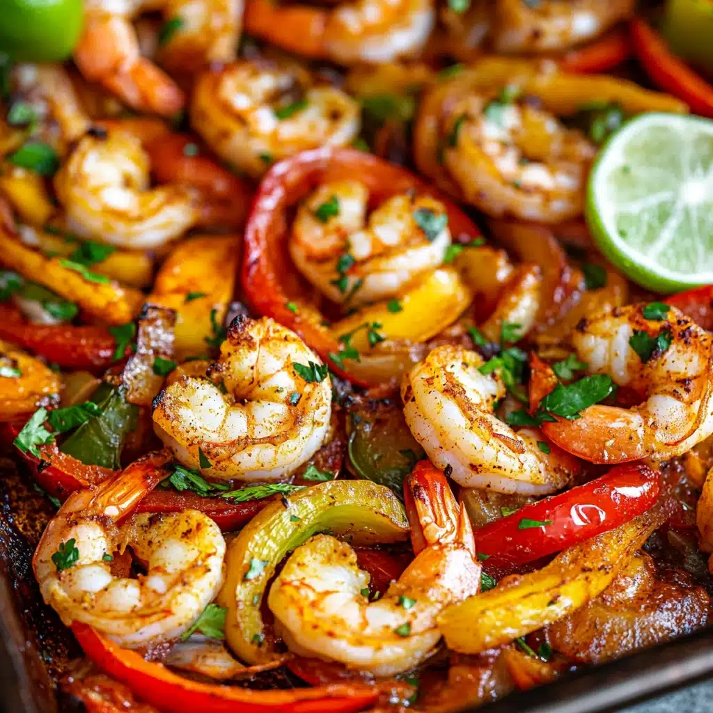 Sheet Pan Shrimp Fajitas