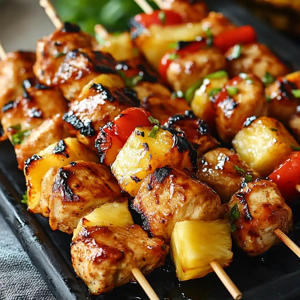 Teriyaki Chicken Pineapple Kabobs