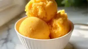 3 ingredient peach sorbet recipe