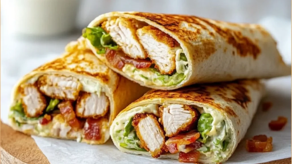 Crispy Chicken Bacon Ranch Wrap