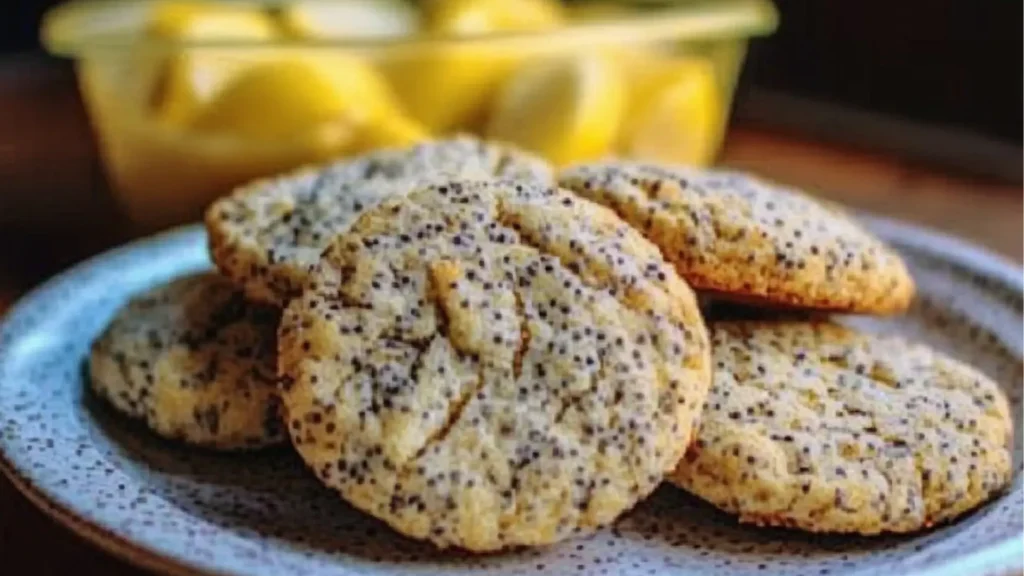 lemon chia breakfast cookies on a cooling rack with the words gluten free dairy - free vegan option