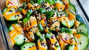 California Roll Cucumber Salad