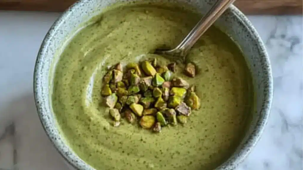 homemade italian style pistachio cream
