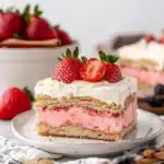 Strawberry Eclair Cake