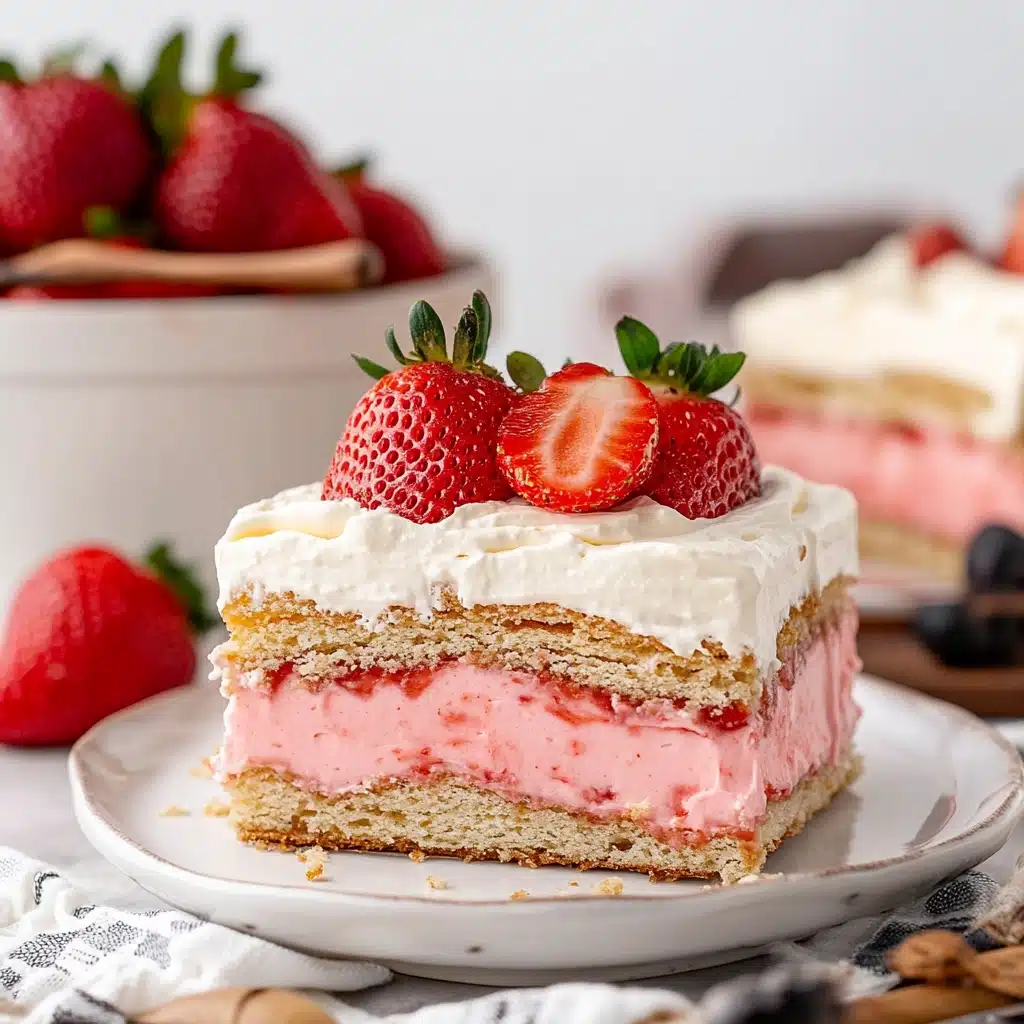 Strawberry Eclair Cake