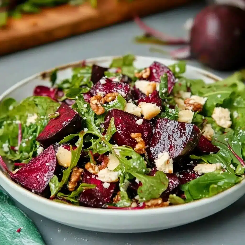 Beet Salad with Arugula and Balsamic Vinaigrette