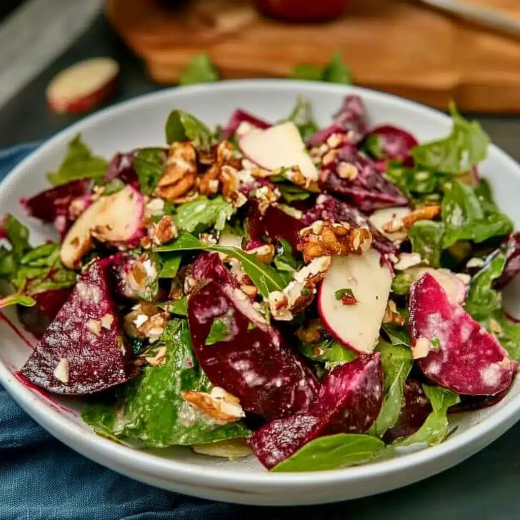 Beet Salad with Arugula and Balsamic Vinaigrette