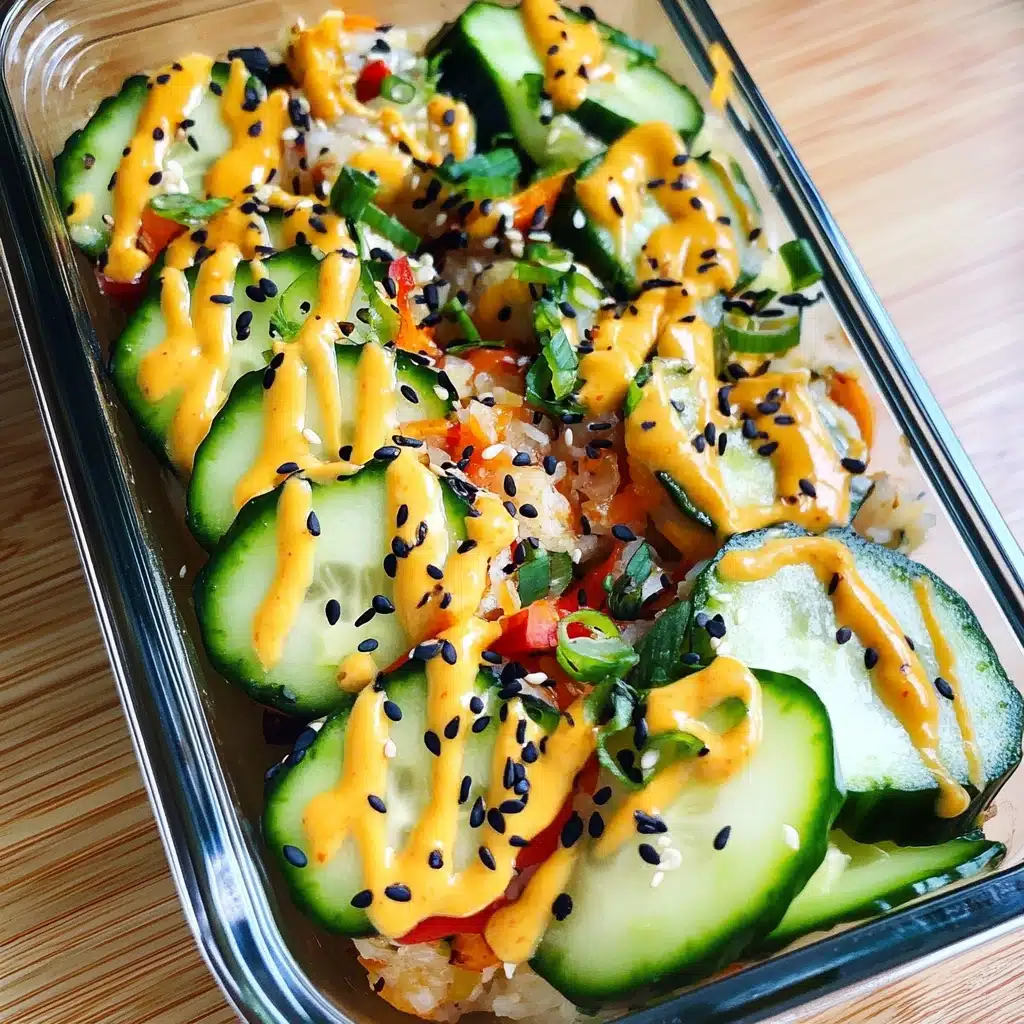 California Roll Cucumber Salad