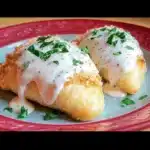 Chicken Pillows with Creamy Parmesan Sauce