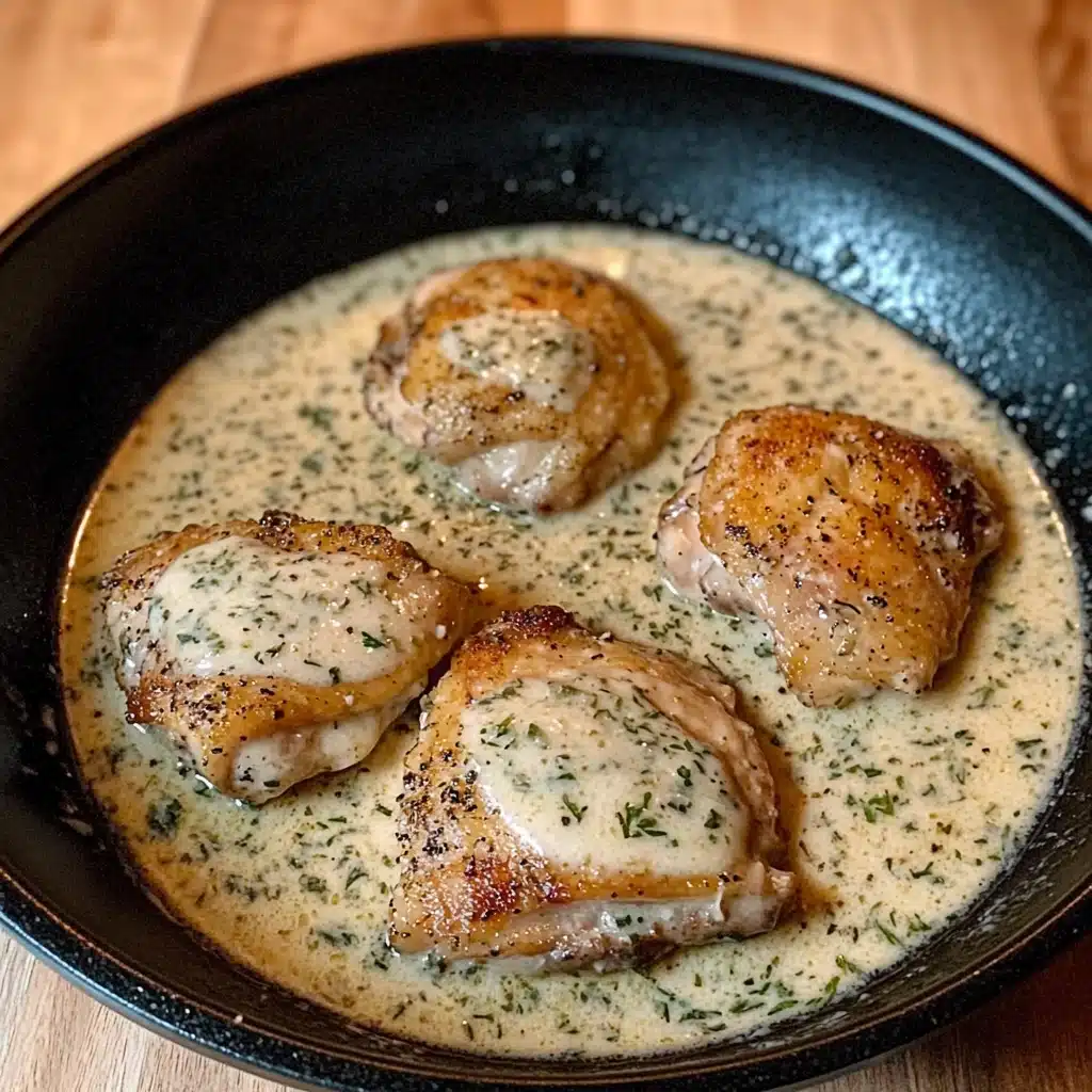 Chicken Thighs in Creamy Garlic Parmesan Sauce