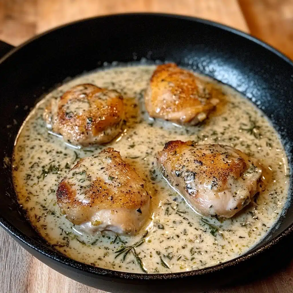 Chicken Thighs in Creamy Garlic Parmesan Sauce