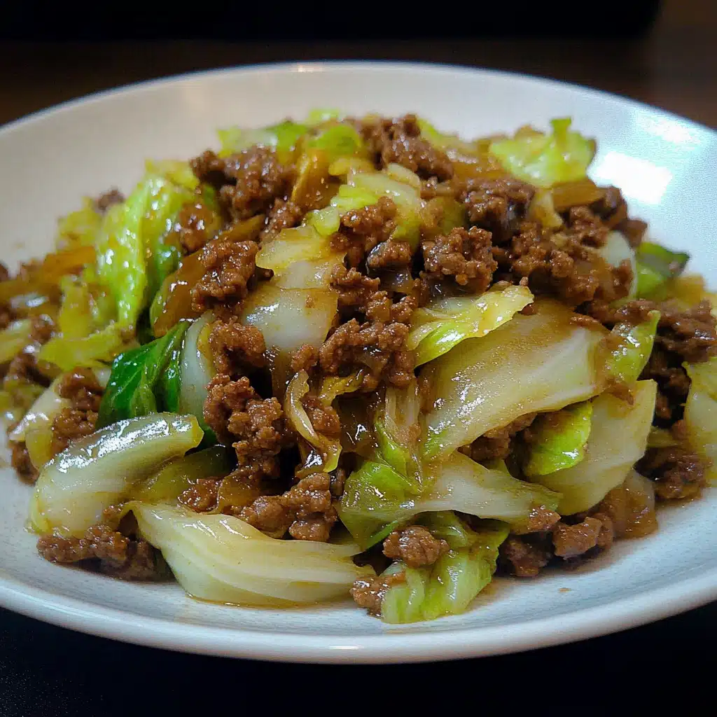 Ground Beef & Cabbage Stir Fry