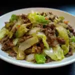 Ground Beef & Cabbage Stir Fry