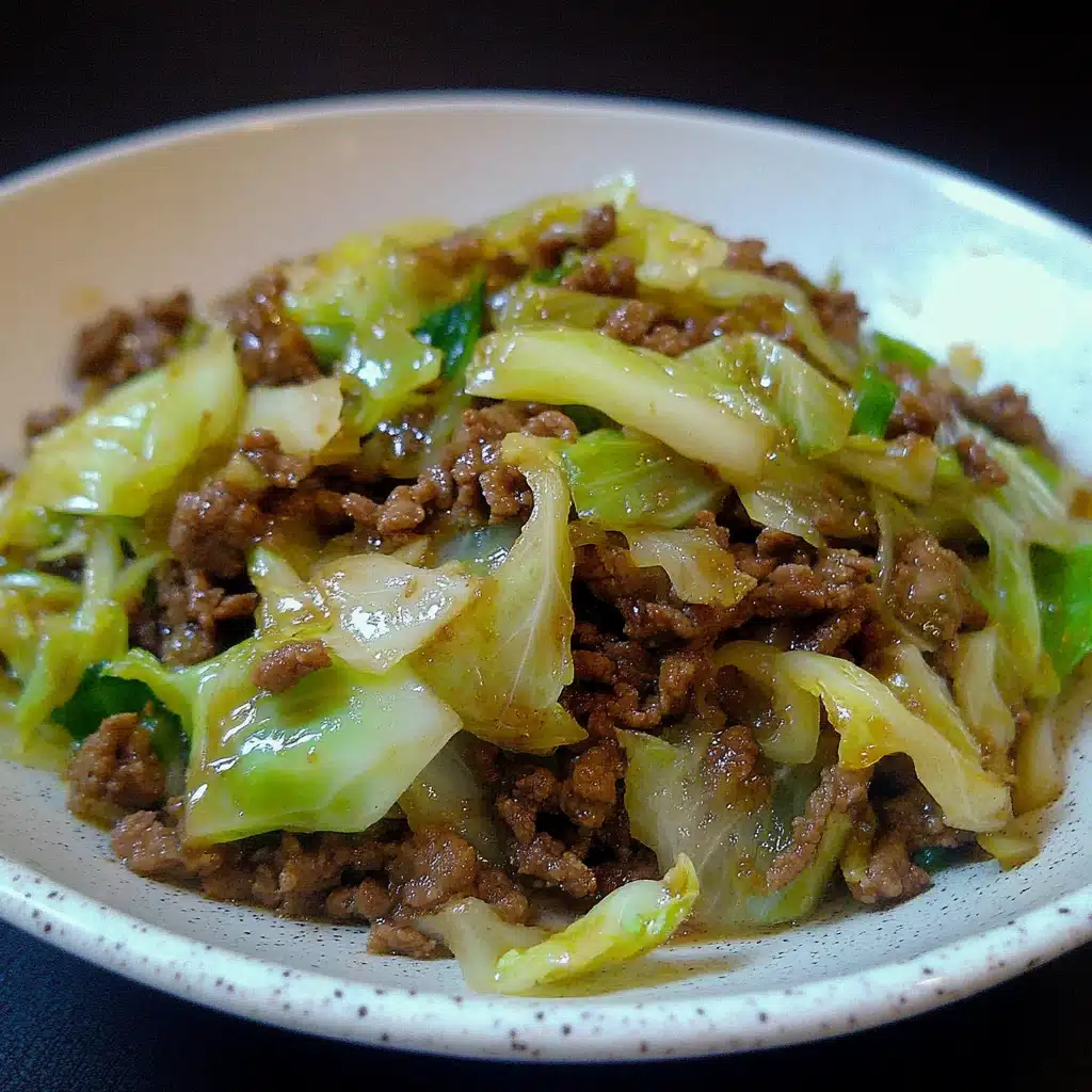 Ground Beef & Cabbage Stir Fry