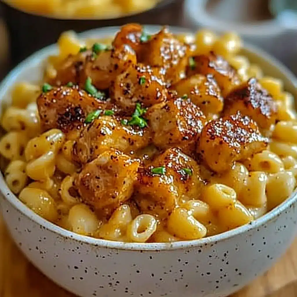 Creamy Honey Pepper Chicken Mac and Cheese Delight