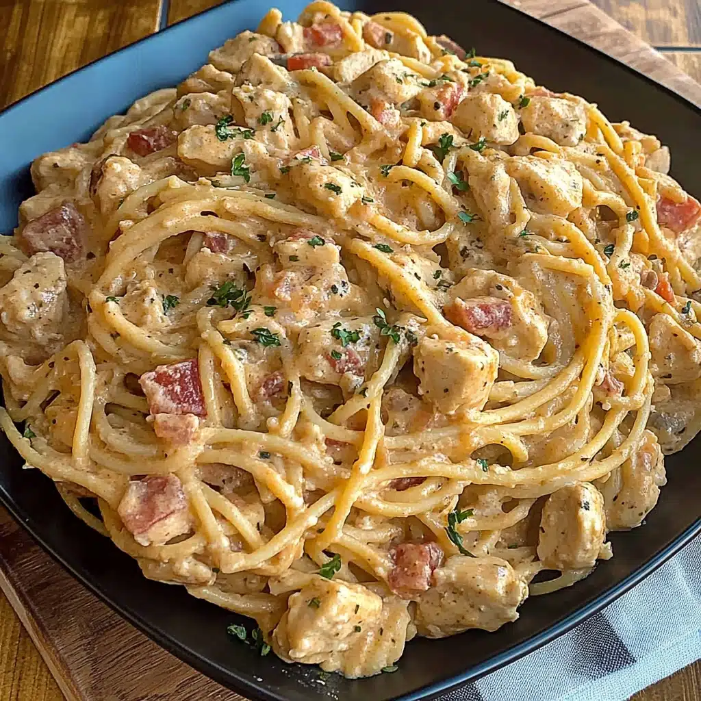 Easy Crockpot Chicken Spaghetti